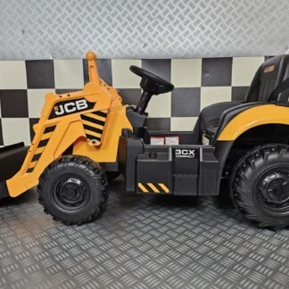 TRACTOR INFANTIL 12V JCB SHOVEL, AMARILLO, RC - INDA327-c4k0960